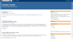 Desktop Screenshot of abandoncaution.blogspot.com