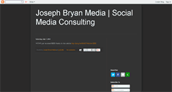 Desktop Screenshot of josephbryanmedia.blogspot.com