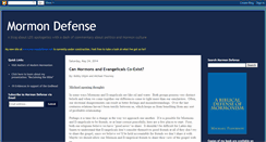 Desktop Screenshot of mormondefense.blogspot.com