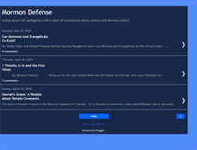 Tablet Screenshot of mormondefense.blogspot.com