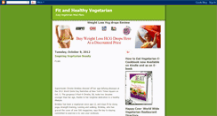 Desktop Screenshot of fitandhealthyvegetarian.blogspot.com