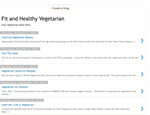Tablet Screenshot of fitandhealthyvegetarian.blogspot.com