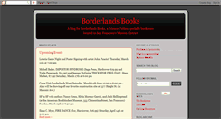 Desktop Screenshot of borderlands-books.blogspot.com