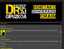 Tablet Screenshot of democraciarealyagipuzkoa.blogspot.com