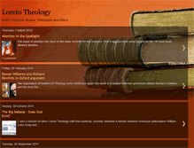 Tablet Screenshot of loretotheology.blogspot.com