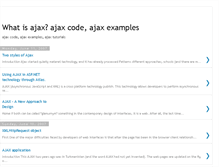 Tablet Screenshot of ajaxcode.blogspot.com