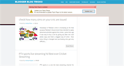 Desktop Screenshot of bloggerblogtricks.blogspot.com
