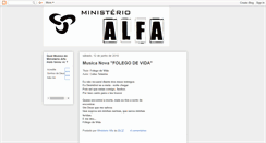 Desktop Screenshot of ministerioalfadelouvor.blogspot.com