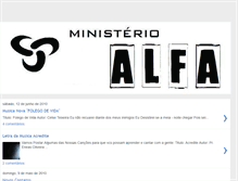 Tablet Screenshot of ministerioalfadelouvor.blogspot.com