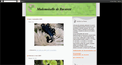 Desktop Screenshot of mademoiselle-de-bucarest.blogspot.com