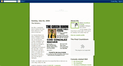 Desktop Screenshot of greenroomcomedy.blogspot.com
