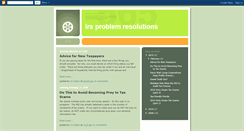 Desktop Screenshot of irsproblems.blogspot.com