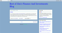 Desktop Screenshot of jimsinvestmentsblog.blogspot.com