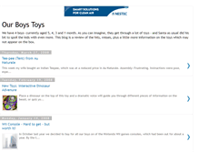 Tablet Screenshot of ourboystoys.blogspot.com