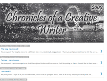 Tablet Screenshot of chroniclesofacreativewriter.blogspot.com