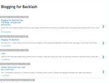 Tablet Screenshot of bloggingforbacklash.blogspot.com