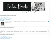 Tablet Screenshot of peculiarbeautyblog.blogspot.com
