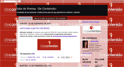 Desktop Screenshot of prensadecontenido.blogspot.com