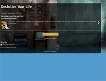 Tablet Screenshot of declutteryourlifedeclutteryourlife.blogspot.com