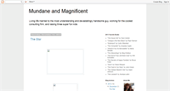 Desktop Screenshot of mundaneandmagnificent.blogspot.com
