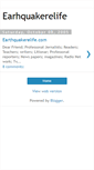 Mobile Screenshot of earthquakerelife.blogspot.com