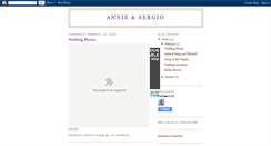 Desktop Screenshot of annie-and-sergio.blogspot.com