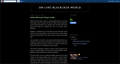 Desktop Screenshot of on-line-blackjack-world.blogspot.com