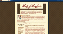 Desktop Screenshot of ladyoflongbourn.blogspot.com