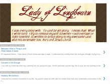 Tablet Screenshot of ladyoflongbourn.blogspot.com