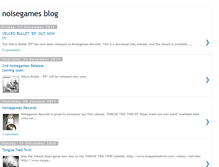 Tablet Screenshot of noisegames.blogspot.com