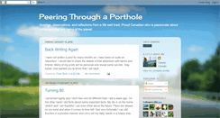 Desktop Screenshot of peeringthruaporthole.blogspot.com
