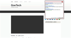 Desktop Screenshot of goetech.blogspot.com