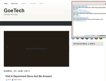 Tablet Screenshot of goetech.blogspot.com