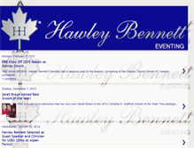 Tablet Screenshot of hawleybennetteventing.blogspot.com