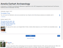 Tablet Screenshot of ameliaearhartarchaeology.blogspot.com