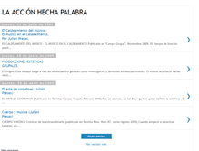 Tablet Screenshot of laaccionhechapalabra.blogspot.com