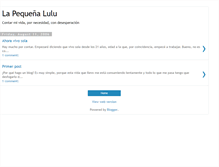 Tablet Screenshot of lavidadelulu.blogspot.com
