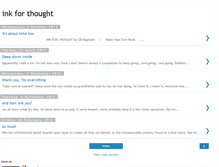 Tablet Screenshot of inkforthought.blogspot.com