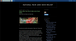 Desktop Screenshot of naturalpainandskinrelief.blogspot.com