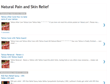 Tablet Screenshot of naturalpainandskinrelief.blogspot.com