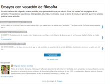Tablet Screenshot of ensayosfilosoficos.blogspot.com