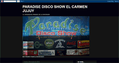 Desktop Screenshot of paradisediscoshow.blogspot.com