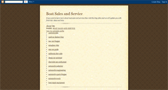 Desktop Screenshot of boatsalesandservice.blogspot.com