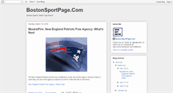 Desktop Screenshot of bostonsportpage.blogspot.com
