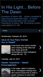 Mobile Screenshot of inhislightbeforethedawn.blogspot.com