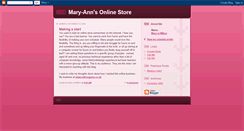 Desktop Screenshot of mary-ann.blogspot.com