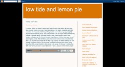 Desktop Screenshot of lowtideandlemonpie.blogspot.com