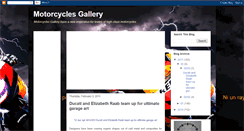 Desktop Screenshot of motorcycles-gallery.blogspot.com