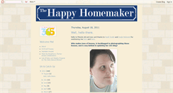 Desktop Screenshot of happyhomemaking365.blogspot.com