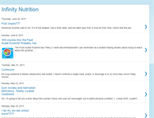 Tablet Screenshot of infinity-nutrition.blogspot.com